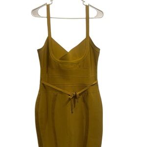 Elegant Mustard Dress